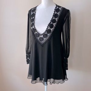 Diane von Furstenberg | Silk Long Sleeve Tunic in Size 4